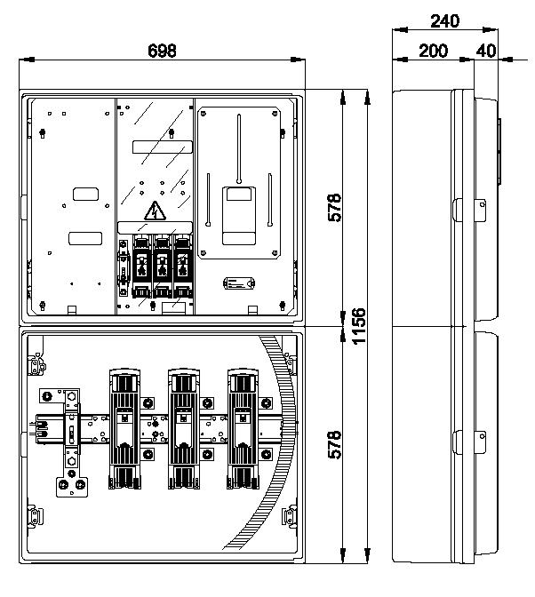 Ver Eléctrico  Caja de protección y Medida Iberdrola CPM2-D E4